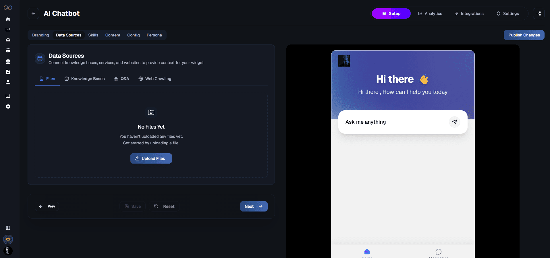 upload supporting content